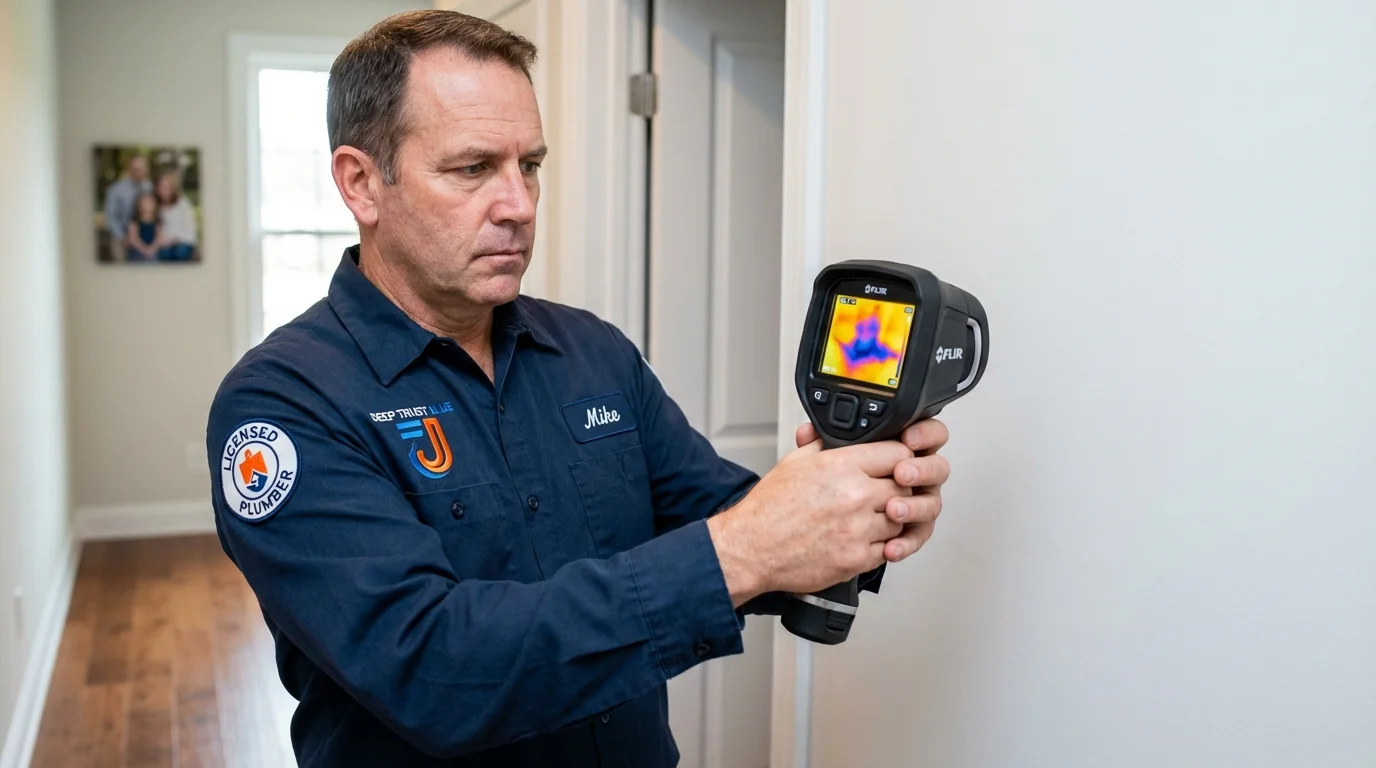 Thermal imaging leak detection by Johns Plumbing LLC in Port Orford